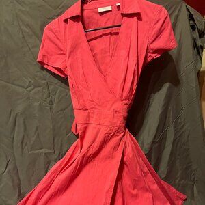 Womens New York & Company Pink Wrap Dress, Size XS